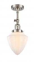 Innovations Lighting 201F-SN-G661-7 - Bullet - 1 Light - 6 inch - Brushed Satin Nickel - Adjustable Semi-Flush Mount