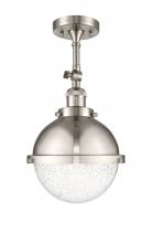 Innovations Lighting 201F-SN-HFS-84-SN - Hampden - 1 Light - 9 inch - Brushed Satin Nickel - Adjustable Semi-Flush Mount