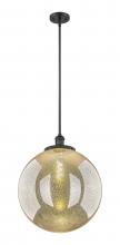 Innovations Lighting 201S-BK-G208-18 - Beacon - 1 Light - 18 inch - Matte Black - Stem Hung - Pendant