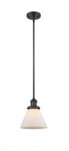 Innovations Lighting 201S-BK-G41 - Cone - 1 Light - 8 inch - Matte Black - Stem Hung - Mini Pendant