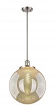 Innovations Lighting 201S-SN-G208-16 - Beacon - 1 Light - 16 inch - Brushed Satin Nickel - Stem Hung - Pendant