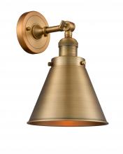 Innovations Lighting 203-BB-M13-BB - Appalachian - 1 Light - 8 inch - Brushed Brass - Adjustable Sconce