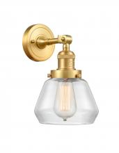 Innovations Lighting 203-SG-G172 - Fulton - 1 Light - 7 inch - Satin Gold - Adjustable Sconce
