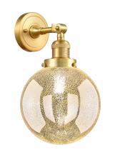 Innovations Lighting 203-SG-G208-8 - Beacon - 1 Light - 8 inch - Satin Gold - Adjustable Sconce