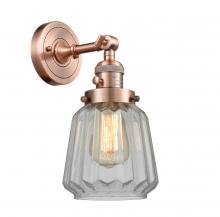 Innovations Lighting 203SW-AC-G142-LED - Chatham - 1 Light - 7 inch - Antique Copper - Adjustable Sconce
