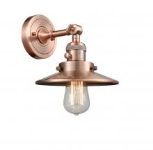 Innovations Lighting 203SW-AC-M3 - Railroad - 1 Light - 8 inch - Antique Copper - Adjustable Sconce