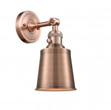 Innovations Lighting 203SW-AC-M9-AC-LED - Addison - 1 Light - 5 inch - Antique Copper - Adjustable Sconce