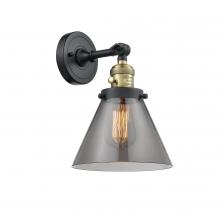 Innovations Lighting 203SW-BAB-G43-LED - Cone - 1 Light - 8 inch - Black Antique Brass - Adjustable Sconce