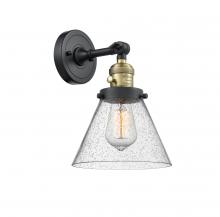 Innovations Lighting 203SW-BAB-G44 - Cone - 1 Light - 8 inch - Black Antique Brass - Adjustable Sconce