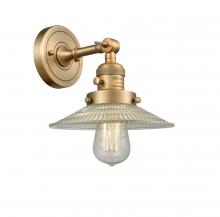 Innovations Lighting 203SW-BB-G2 - Halophane - 1 Light - 9 inch - Brushed Brass - Adjustable Sconce