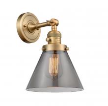 Innovations Lighting 203SW-BB-G43-LED - Cone - 1 Light - 8 inch - Brushed Brass - Adjustable Sconce