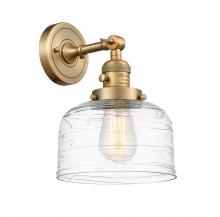 Innovations Lighting 203SW-BB-G713 - Bell - 1 Light - 8 inch - Brushed Brass - Adjustable Sconce
