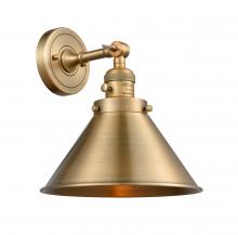 Innovations Lighting 203SW-BB-M10-BB - Briarcliff - 1 Light - 10 inch - Brushed Brass - Adjustable Sconce