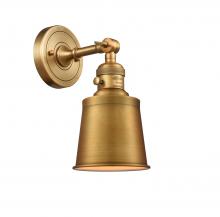 Innovations Lighting 203SW-BB-M9-BK - Addison - 1 Light - 5 inch - Brushed Brass - Adjustable Sconce