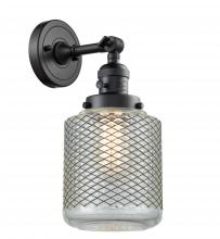 Innovations Lighting 203SW-BK-G262 - Stanton - 1 Light - 6 inch - Matte Black - Adjustable Sconce