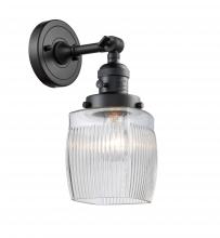 Innovations Lighting 203SW-BK-G302 - Colton - 1 Light - 6 inch - Matte Black - Adjustable Sconce