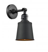 Innovations Lighting 203SW-BK-M9-BK - Addison - 1 Light - 5 inch - Matte Black - Adjustable Sconce
