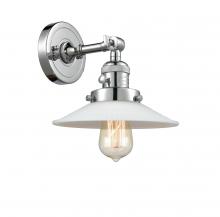 Innovations Lighting 203SW-PC-G1-LED - Halophane - 1 Light - 9 inch - Polished Chrome - Adjustable Sconce