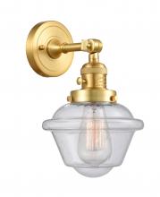 Innovations Lighting 203SW-SG-G534-LED - Oxford - 1 Light - 8 inch - Satin Gold - Adjustable Sconce