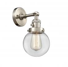 Innovations Lighting 203SW-SN-G202-6-LED - Beacon - 1 Light - 6 inch - Brushed Satin Nickel - Adjustable Sconce