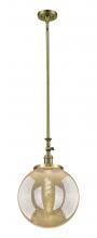 Innovations Lighting 206-AB-G208-14 - Beacon - 1 Light - 12 inch - Antique Brass - Stem Hung - Adjustable Mini Pendant