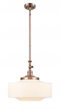 Innovations Lighting 206-AC-G691-16 - Bridgeton - 1 Light - 16 inch - Antique Copper - Stem Hung - Adjustable Mini Pendant