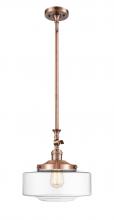 Innovations Lighting 206-AC-G692-12 - Bridgeton - 1 Light - 12 inch - Antique Copper - Stem Hung - Adjustable Mini Pendant