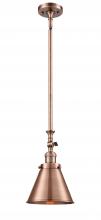 Innovations Lighting 206-AC-M13-AC - Appalachian - 1 Light - 8 inch - Antique Copper - Stem Hung - Adjustable Mini Pendant