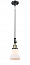 Innovations Lighting 206-BAB-G191 - Bellmont - 1 Light - 6 inch - Black Antique Brass - Stem Hung - Adjustable Mini Pendant