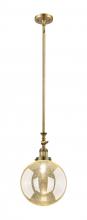 Innovations Lighting 206-BB-G208-10 - Beacon - 1 Light - 10 inch - Brushed Brass - Stem Hung - Adjustable Mini Pendant