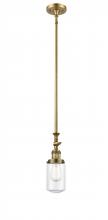 Innovations Lighting 206-BB-G312 - Dover - 1 Light - 5 inch - Brushed Brass - Stem Hung - Adjustable Mini Pendant