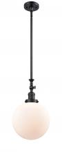 Innovations Lighting 206-BK-G201-10 - Beacon - 1 Light - 10 inch - Matte Black - Stem Hung - Adjustable Mini Pendant