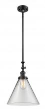 Innovations Lighting 206-BK-G42-L - Cone - 1 Light - 12 inch - Matte Black - Stem Hung - Adjustable Mini Pendant