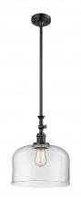 Innovations Lighting 206-BK-G72-L - Bell - 1 Light - 12 inch - Matte Black - Stem Hung - Adjustable Mini Pendant