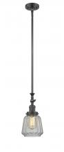 Innovations Lighting 206-OB-G142 - Chatham - 1 Light - 7 inch - Oil Rubbed Bronze - Stem Hung - Adjustable Mini Pendant