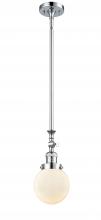 Innovations Lighting 206-PC-G201-6 - Beacon - 1 Light - 6 inch - Polished Chrome - Stem Hung - Adjustable Mini Pendant