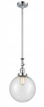 Innovations Lighting 206-PC-G204-10 - Beacon - 1 Light - 10 inch - Polished Chrome - Stem Hung - Adjustable Mini Pendant