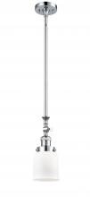 Innovations Lighting 206-PC-G51 - Bell - 1 Light - 5 inch - Polished Chrome - Stem Hung - Adjustable Mini Pendant