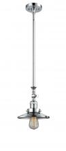 Innovations Lighting 206-PC-M7 - Railroad - 1 Light - 8 inch - Polished Chrome - Stem Hung - Adjustable Mini Pendant