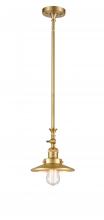 Innovations Lighting 206-SG-M4 - Railroad - 1 Light - 8 inch - Satin Gold - Stem Hung - Adjustable Mini Pendant