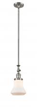 Innovations Lighting 206-SN-G191 - Bellmont - 1 Light - 6 inch - Brushed Satin Nickel - Stem Hung - Adjustable Mini Pendant