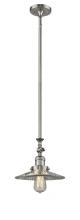 Innovations Lighting 206-SN-G2 - Halophane - 1 Light - 9 inch - Brushed Satin Nickel - Stem Hung - Adjustable Mini Pendant