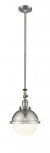 Innovations Lighting 206-SN-HFS-81-SN - Hampden - 1 Light - 9 inch - Brushed Satin Nickel - Stem Hung - Adjustable Mini Pendant