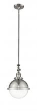 Innovations Lighting 206-SN-HFS-82-SN - Hampden - 1 Light - 9 inch - Brushed Satin Nickel - Stem Hung - Adjustable Mini Pendant