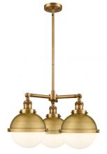 Innovations Lighting 207-BB-HFS-81-BB-LED - Hampden - 3 Light - 22 inch - Brushed Brass - Stem Hung - Chandelier
