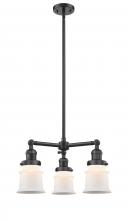 Innovations Lighting 207-OB-G181S-LED - Canton - 3 Light - 18 inch - Oil Rubbed Bronze - Stem Hung - Chandelier