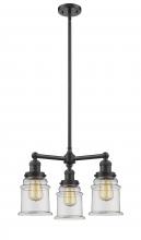 Innovations Lighting 207-OB-G182 - Canton - 3 Light - 18 inch - Oil Rubbed Bronze - Stem Hung - Chandelier