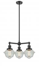 Innovations Lighting 207-OB-G534-LED - Oxford - 3 Light - 20 inch - Oil Rubbed Bronze - Stem Hung - Chandelier