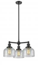 Innovations Lighting 207-OB-G74 - Bell - 3 Light - 22 inch - Oil Rubbed Bronze - Stem Hung - Chandelier