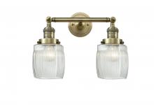 Innovations Lighting 208-AB-G302-LED - Colton - 2 Light - 16 inch - Antique Brass - Adjustable Bath Vanity Light